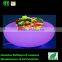led fruit bowl, plastic fruit tray outdoor patio furniture factory direct wholesale, fruit plate for wedding and home decoration