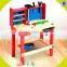 2017 wholesale kids wooden tool play set new design baby wooden tool play set cheap children wooden tool play set W03D044
