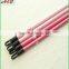 Colorful varnished wooden broom handle with 7.8cm plastic cap