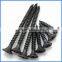 Spiral shank black, fine thread, bugle head drywall screw, screws