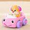 Dongguan ICTI Factory Baby Plastic Mini Push Handle Car Electric Car Toys for Kids