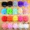 Wholesale decorative colorful handmade chiffon flower for kids hair
