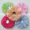 High quality crystal center fabric flower for hair decoration