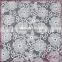 White cotton embroidery flower organza fabric, bridal african lace fabrics