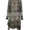 Women's Aztec Diamond Print Knitted Waterfall Cardigan, Women's Sweater