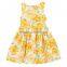 European style Summer 2017 children dress for kids floral print dress girls sleeveless princess dresses