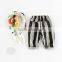 2017 wholesale summer ultrathin casual stripe long pants for baby boy