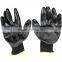 GZY 2016 wearproof and high oilproof lightweight black nitrile gloves
