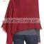 Red Winter Cape for Women,Wraps Ponchos