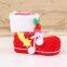 2016 hot selling promotional Christmas shoes Hanging Decoration ,felt Christmas ornaments
