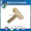 Made in Taiwan Metric Coarse Brass Round Head Metric Knob Black Oxide Stainless Steel Gibraltar Knurled Thumb Screw