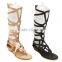 B13350A sexi lady bandage knee high boosting sandals boots