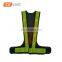 High vis PVC reflective strips safety vest for traffic