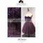 A17BL0013 Elegant Purple Rolled and Stitched Party Wear Sweetheart Short Party Dress