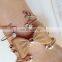 Fashion Women Leaves Delicate Open Cuff Bracelets Bangle