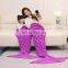 Classic style winter warm family mermaid tail blanket