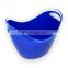 red ps plastic branded logo wine ice bucket with factory supply