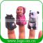 2017 sedex audit factory popular plastic custom animal finger puppet