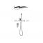 Stainless steel Dual Function Rainfall Shower head Shower Concealed shower set