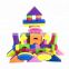 Melors Non-toxic Foam Blocks Building Blocks and Stacking Block Amazing As Bath Toys, 60 Count with Carry Tote