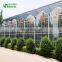Commercial Modern Display Multi-span Glass Greenhouse For Sale