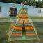 New products wooden support children /baby /kids play indian teepee tent house