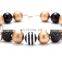 Girl Necklace with Gold Bow Kids Children Chunky bubble beads necklace Holiday Jewelry Gift