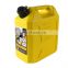 SEAFLO 20L Automatic Shut Off Plastic Fuel Tank Yellow Diesel Jerry Can