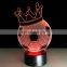 7 Colors Change 3D LED Night Light Football Helmet Touch Sensor USB Table Lamp Home Decor Kids Gift