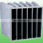 High Temperature Nonwovens medium efficiency HVAC activate carbon pocket air filter,Spray booth carbon bag filter