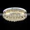 lampadari moderni Crystal modern round Led ceiling lights for hotel