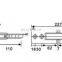 GUIDA 511046 Stainless Steel 180 Degree Glass to Glass Bathroom Shower Hinge
