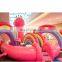 Kids outdoor toys jumping castle inflatable used commercial inflatable pink bouncer for sale