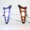 2 color car LED flowing DRL Daytime Running Light with turn signal and rear bumper light reflector light for toyota CHR 17-18