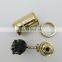 Electroplate Brass Vintage Industrial E27 Socket Single Lamp Holder with Switch