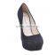 ladies suede high heel platform shoes