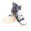 Wholesale girls lace up rain boots flat ankle rain boots