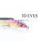 Top Sale 8cm/5.5g 5 colors 3D eyes AD-sharp treble hook carbon steel 2X class strength minnow fishing lure