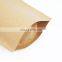 Custom Printed Eco Friendly Food Grade Biodegradable Heat Seal Empty Stand Up Zip Lock Kraft Paper Zipper Tea Packaging Bag