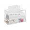 Clear Acrylic Tissue Dispenser with Drawer Countertop Storage Box for Tissue Cosmetics