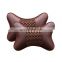 RTS Autoaby 2pcs Leather Car Pillow Protection Neck Car Headrest Comfortable Safety Breathable Neck Pillows car accessories