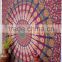 Indian Tapestry Cotton Multicolored Mandala Print Vintage Wall Hanging Tapestries Throw Bedsheet