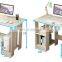 China supplier cheap home office furniture wood ergonomic desktop reading study table computer desk with bookshelf