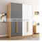 modern luxury factory bedroom white baby closet cabinet glass door wooden furniture wardrobe with sliding doors