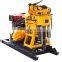 200m depth bore hole portable rotary water well drill rig