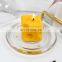 Creative Square Cheese Candle Birthday Home Decoration Cute Non-toxic Cake Topper Scented Candle