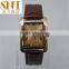 square case lady watch quartz leather PU strap fashion customized logo
