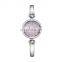 SKENGKE Elegant Watch For Lady Bracelet Band Pearl Shell Dial With Dazzling Crystal Index Bangle Watches Custom Logo K0013L-A