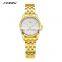 SINOBI Females Watch for Girlfriends' Gift GentleWoman Business Wristwatch Classic Alloy Watch Woman Sliver Gold Watch
