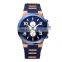 Wholesale Luxury Stainless steel watch black silicone strap wrist watches High quality Sport watch for Men